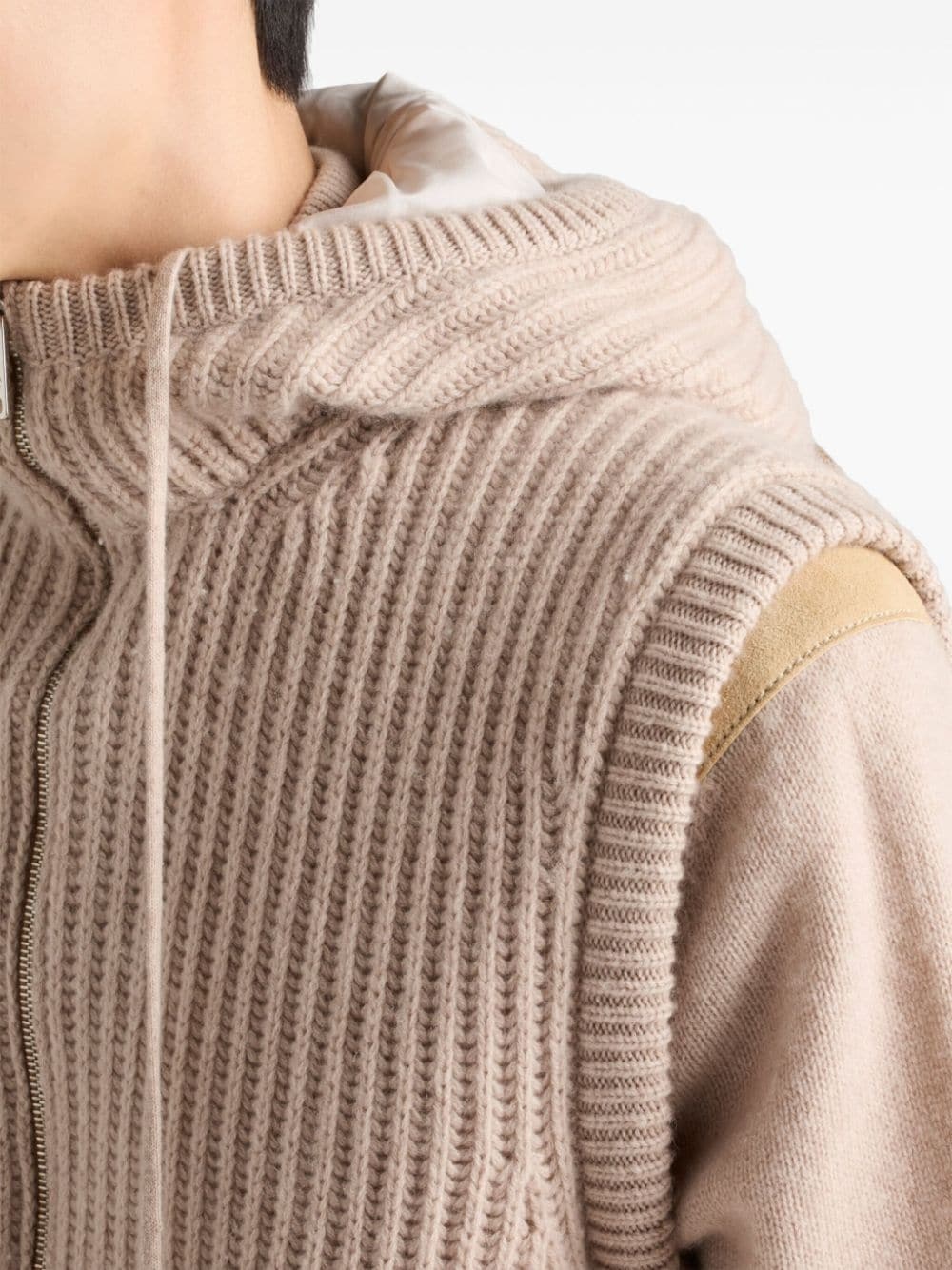 Cashmere hoodie vest - 5