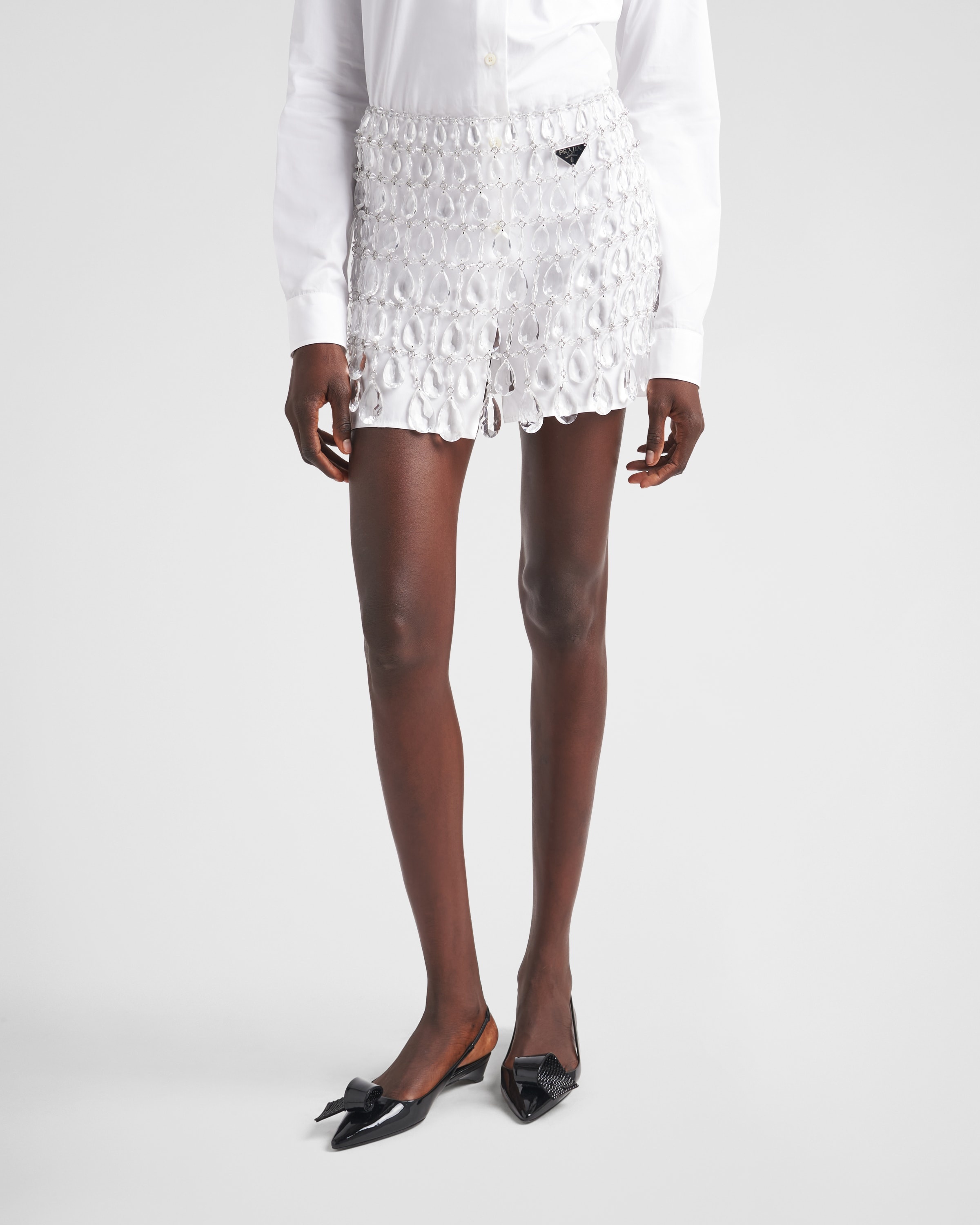 Miniskirt with jeweled fringe - 3