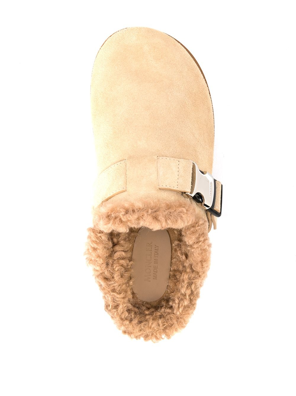 buckle-detail round-toe mules - 4