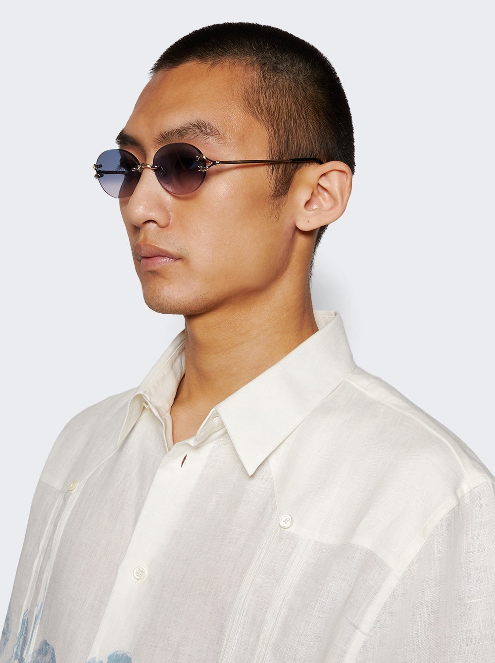 Signature C Sunglasses Silver - 3
