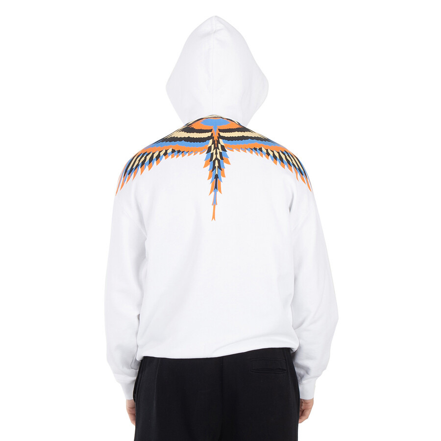 Marcelo Burlon Optical Wings Cotton Hoodie - 4