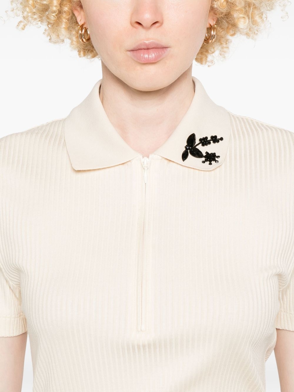 beaded polo top - 5