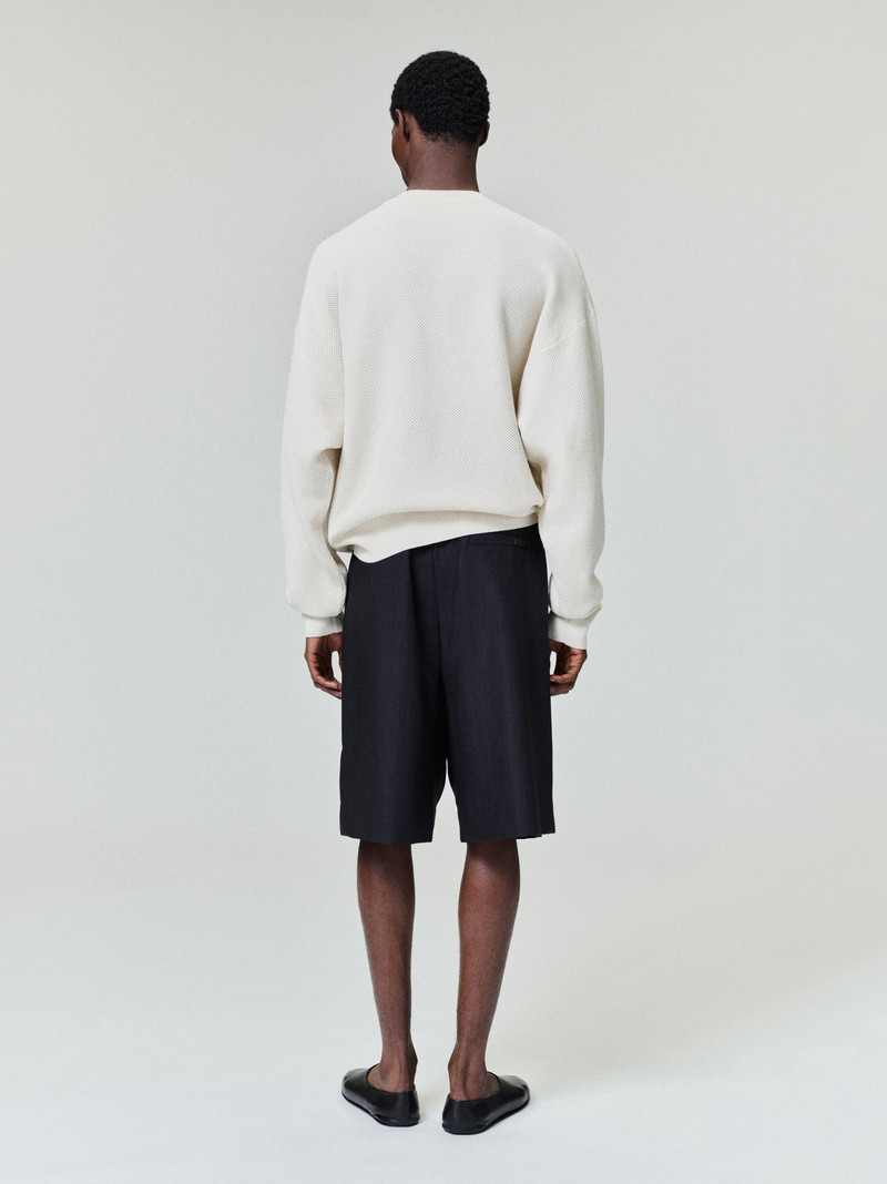 Wool Cotton Sport Mesh Knit Sweater 2