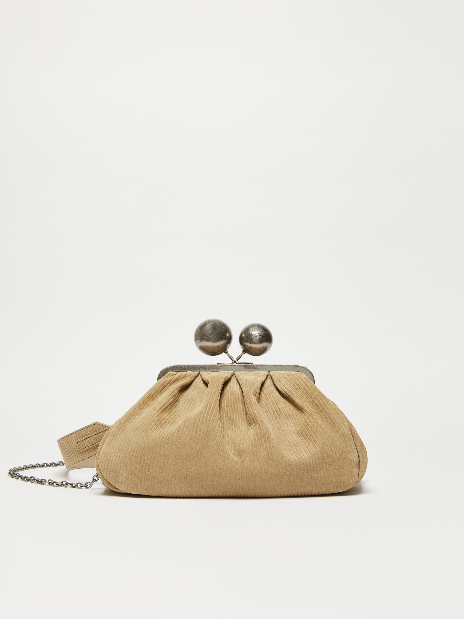 DESTINO Medium ribbed suede Pasticcino Bag - 1