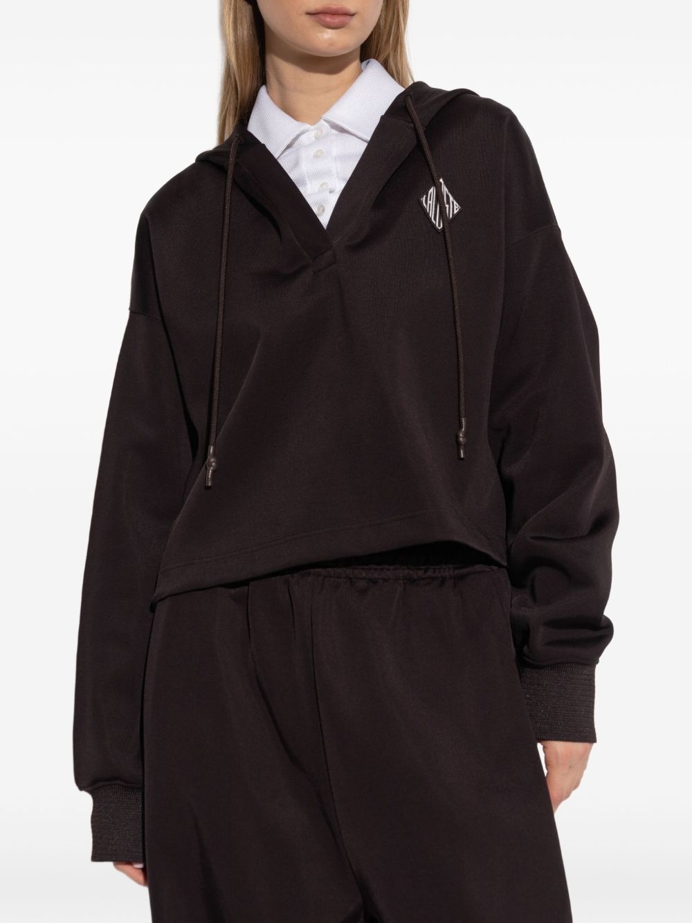 logo-patch hoodie - 3