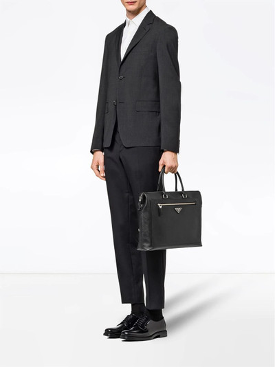 Prada Saffiano leather briefcase outlook