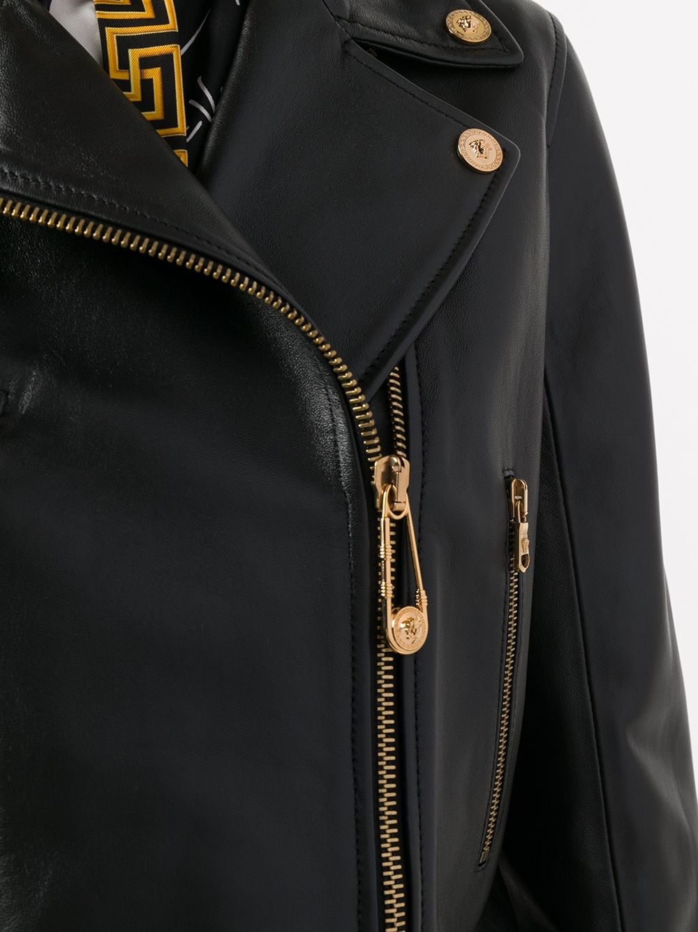 leather biker jacket - 5