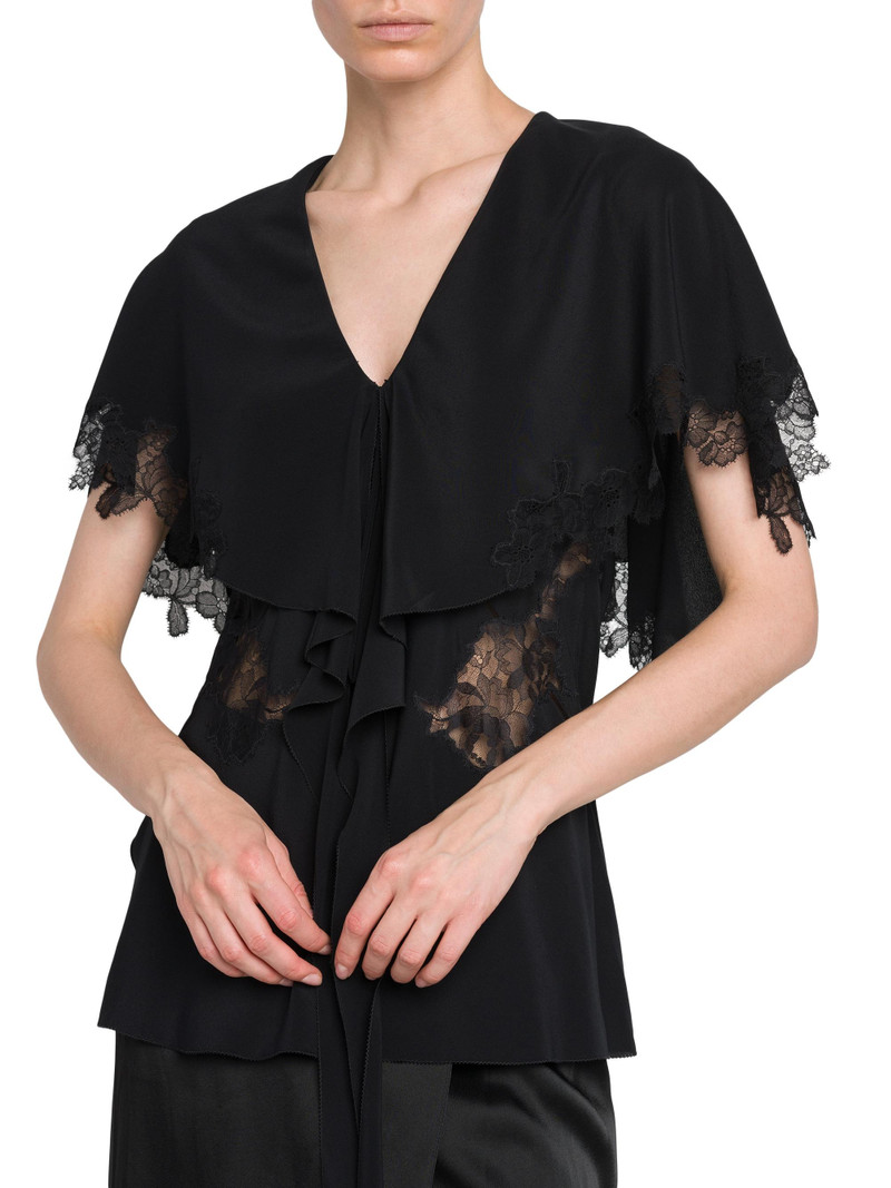 Women's Lace Detailed Top - Black 6