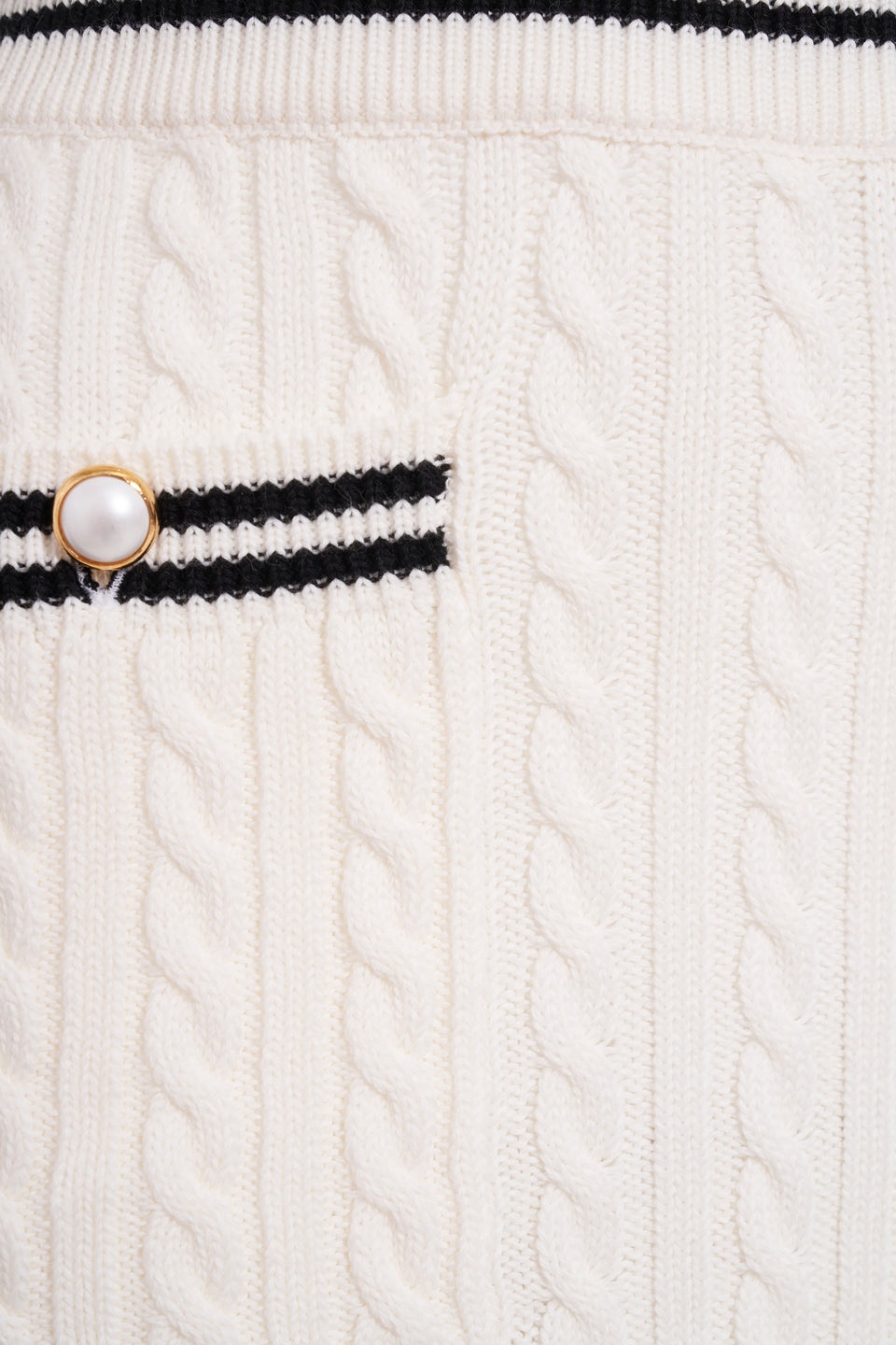 COTTON BLEND KNITTED MIDI SKIRT - 3
