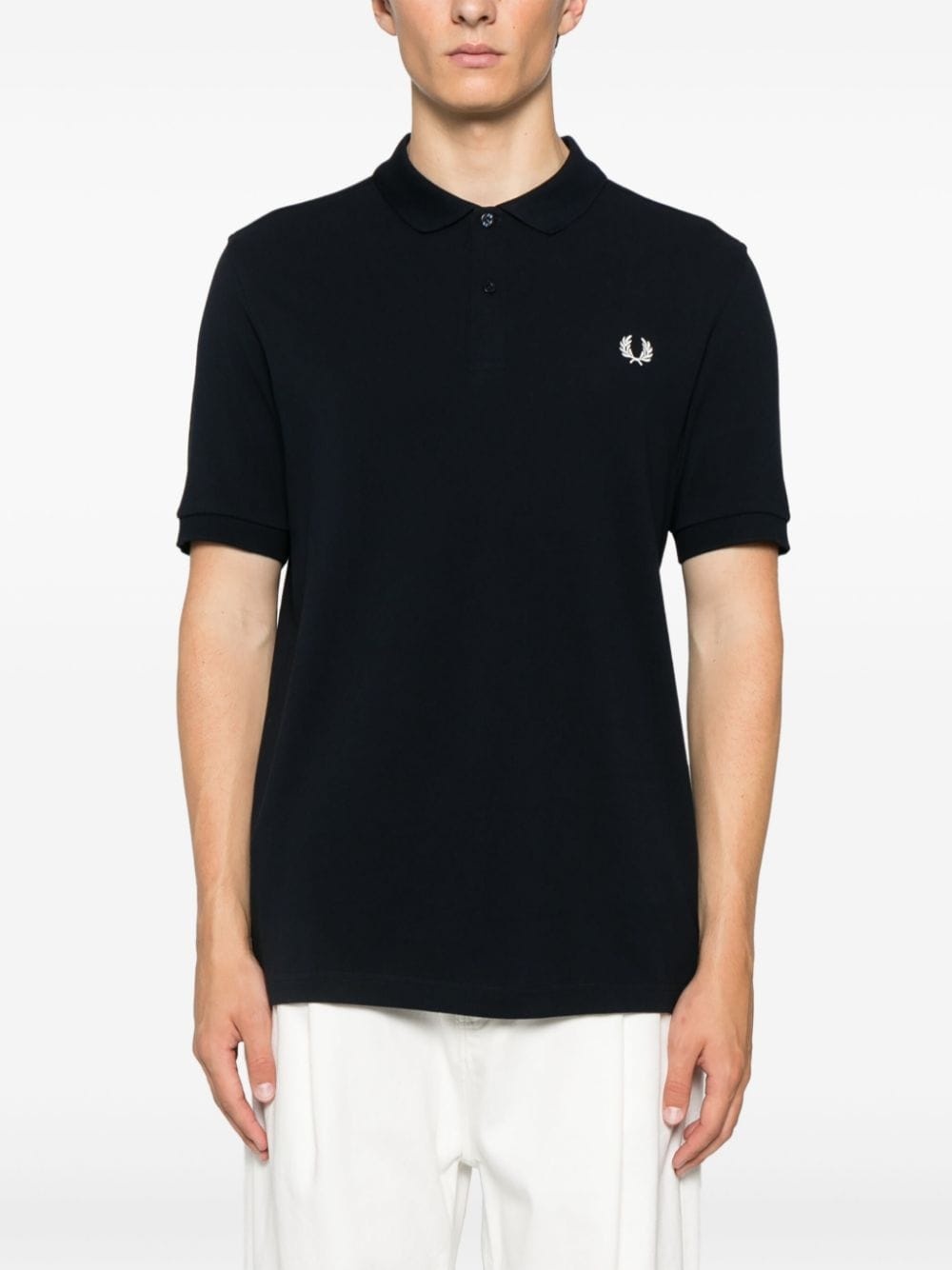 x Fred Perry slogan-print polo shirt - 3