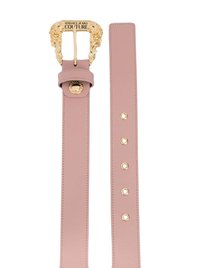 VERSACE JEANS COUTURE baroque-buckle logo belt outlook