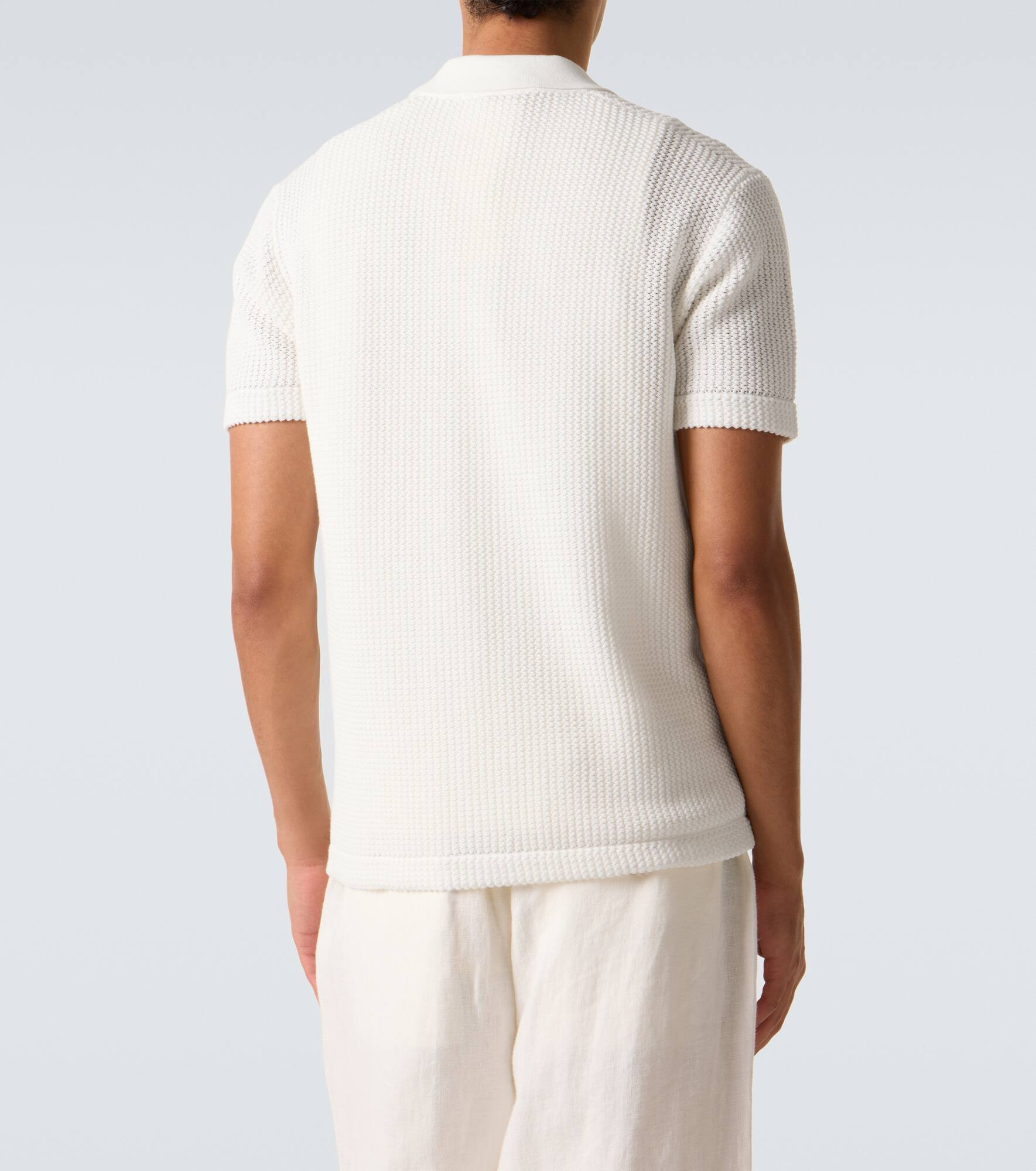 Tiernan crochet cotton polo shirt - 4
