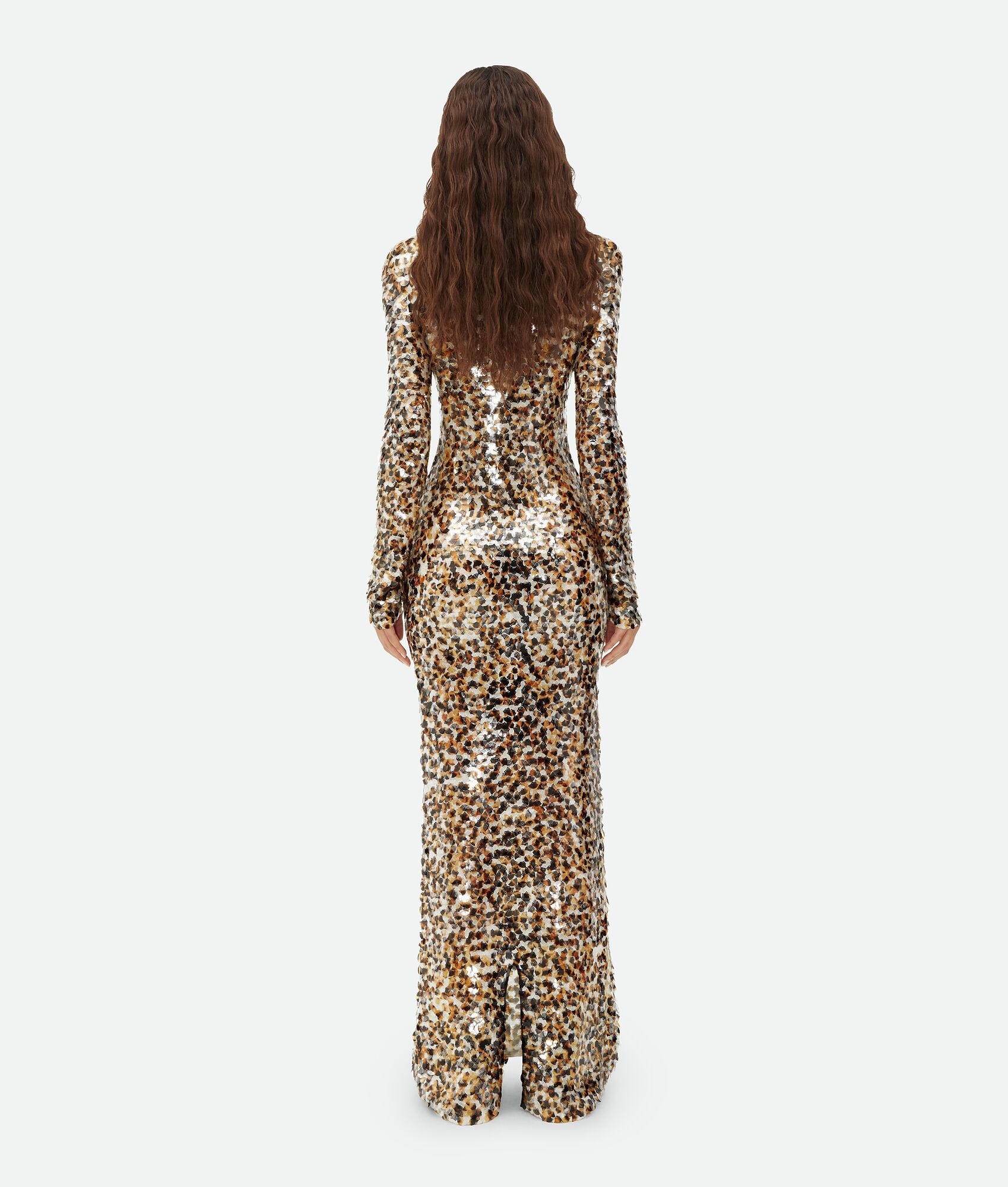 Printed Sequins Cotton Dress - 3