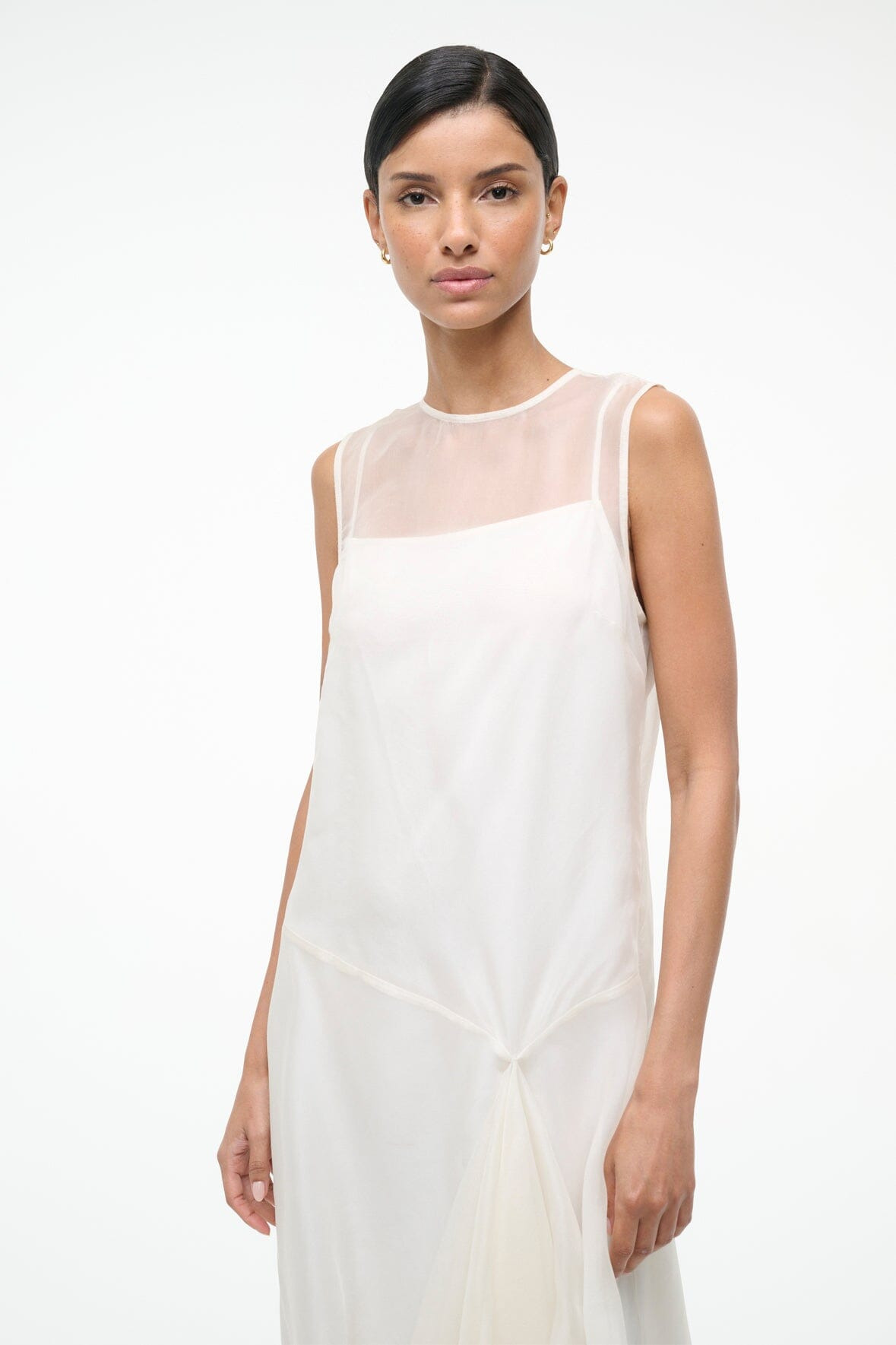 STAUD VIOLA DRESS IVORY - 7