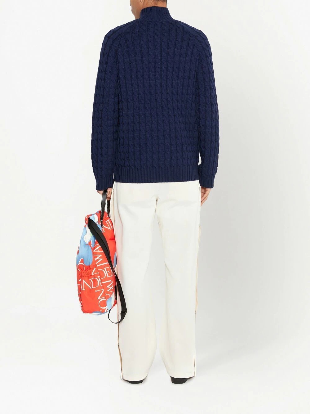 Henley cable-knit jumper - 4