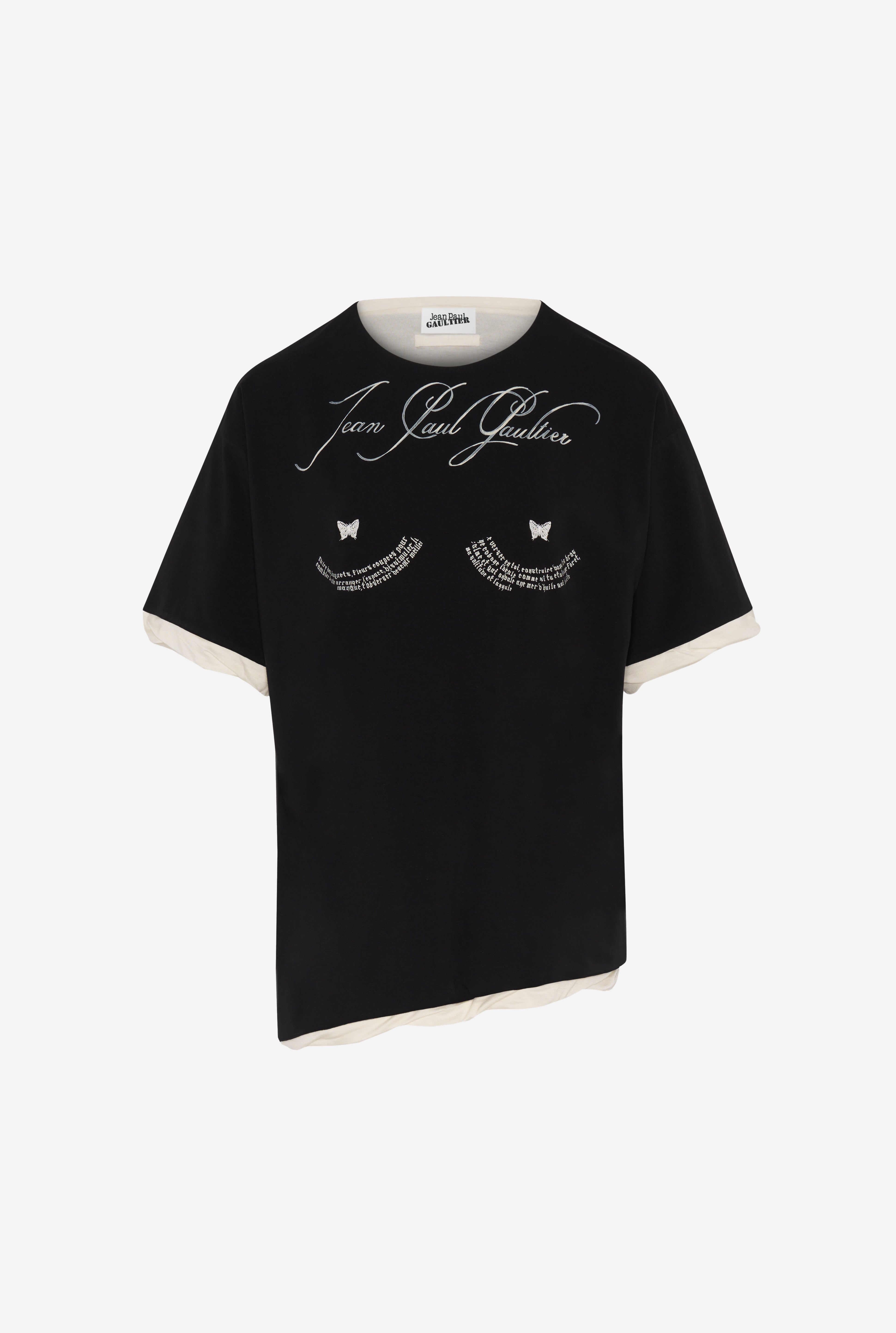 THE OVERSIZED BLACK “TATTOO POEM” T-SHIRT - 8