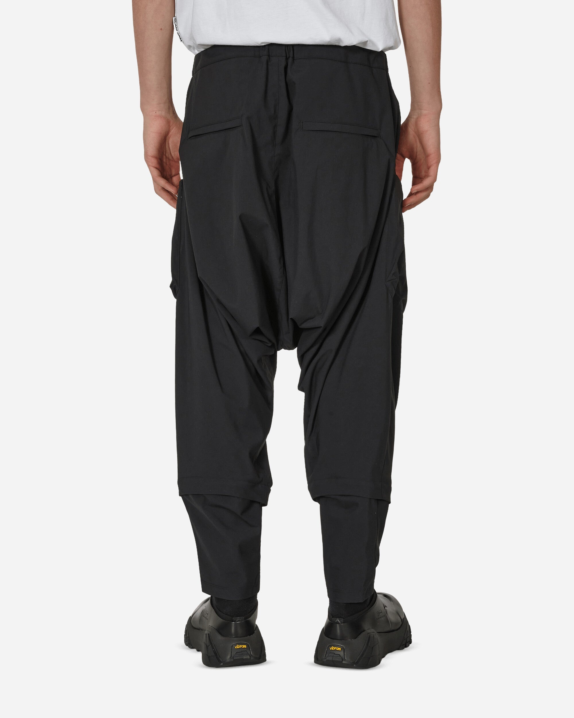 Encapsulated Nylon Articulated Cargo Trousers Black - 3