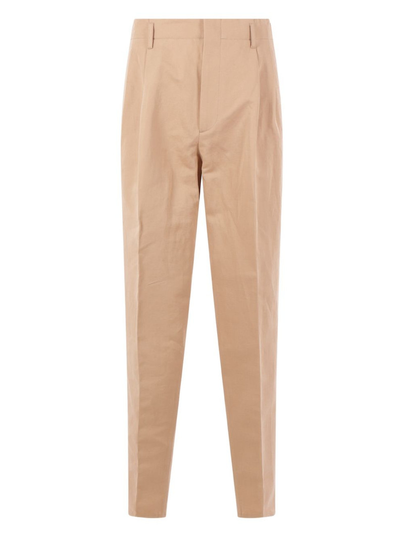 pleated button trousers 1