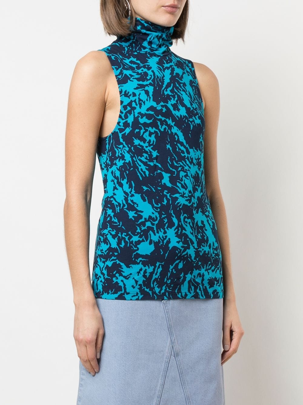 abstract print tank top - 3