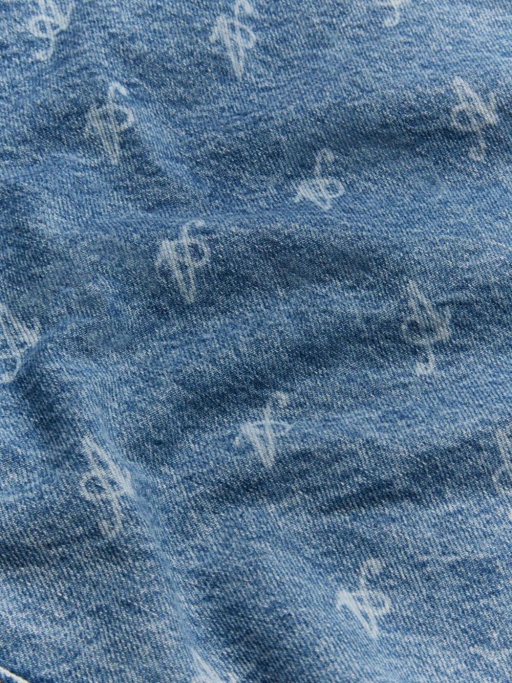 dune script denim tote bag - 4