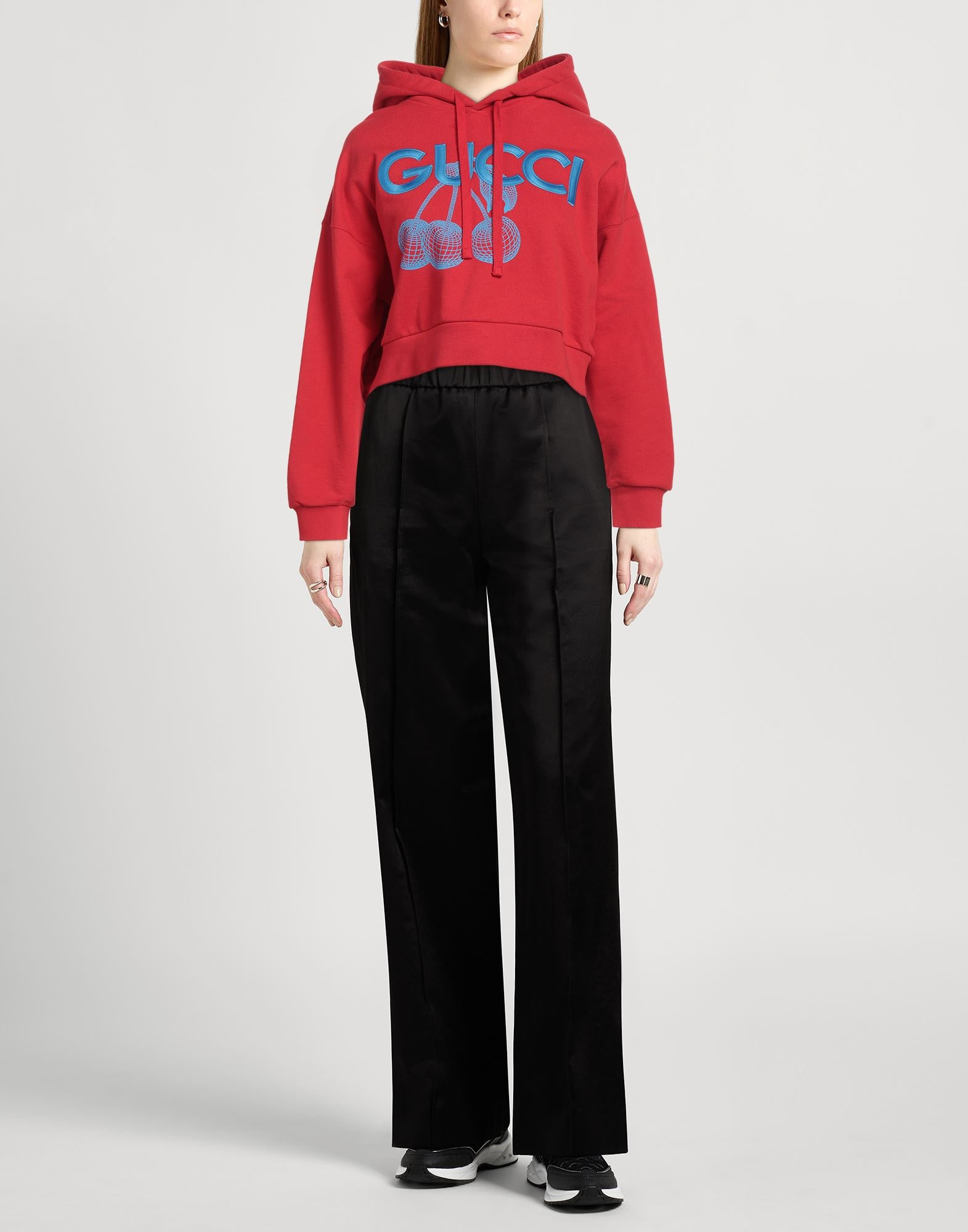 Red Women's Hooded Sweatshirt - 2