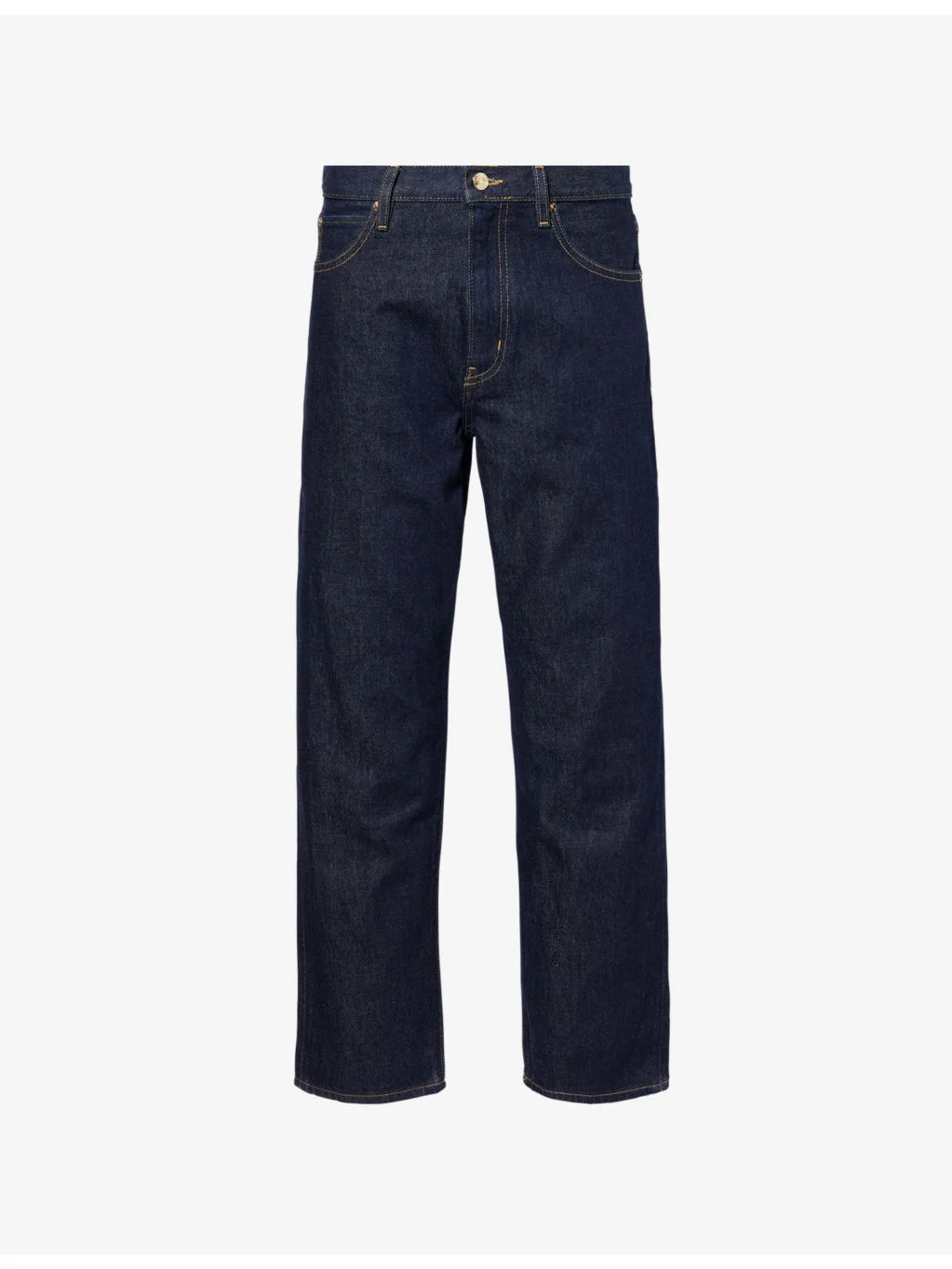The Hang five-pockets straight-leg mid-rise regenerative-denim jeans - 1