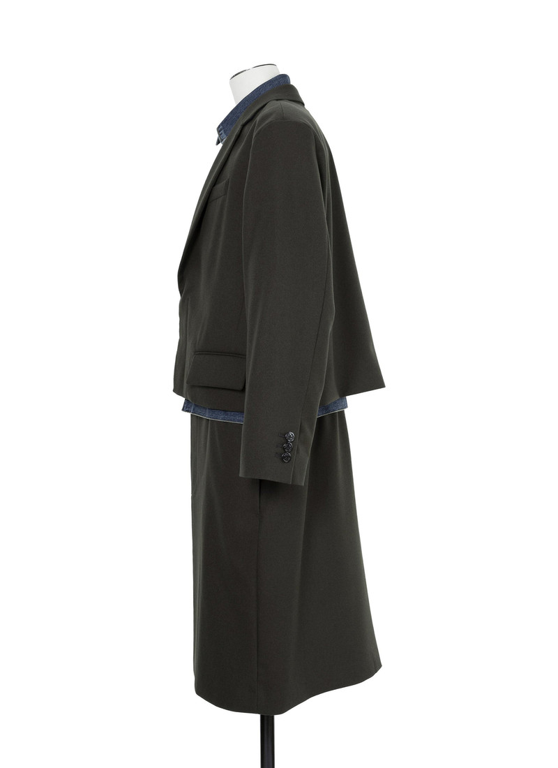Wool Flannel x Denim Coat 3