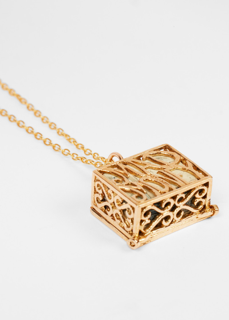 'Articulated Mad Money Five Pound Note' Gold Necklace by Baroque Rocks 3