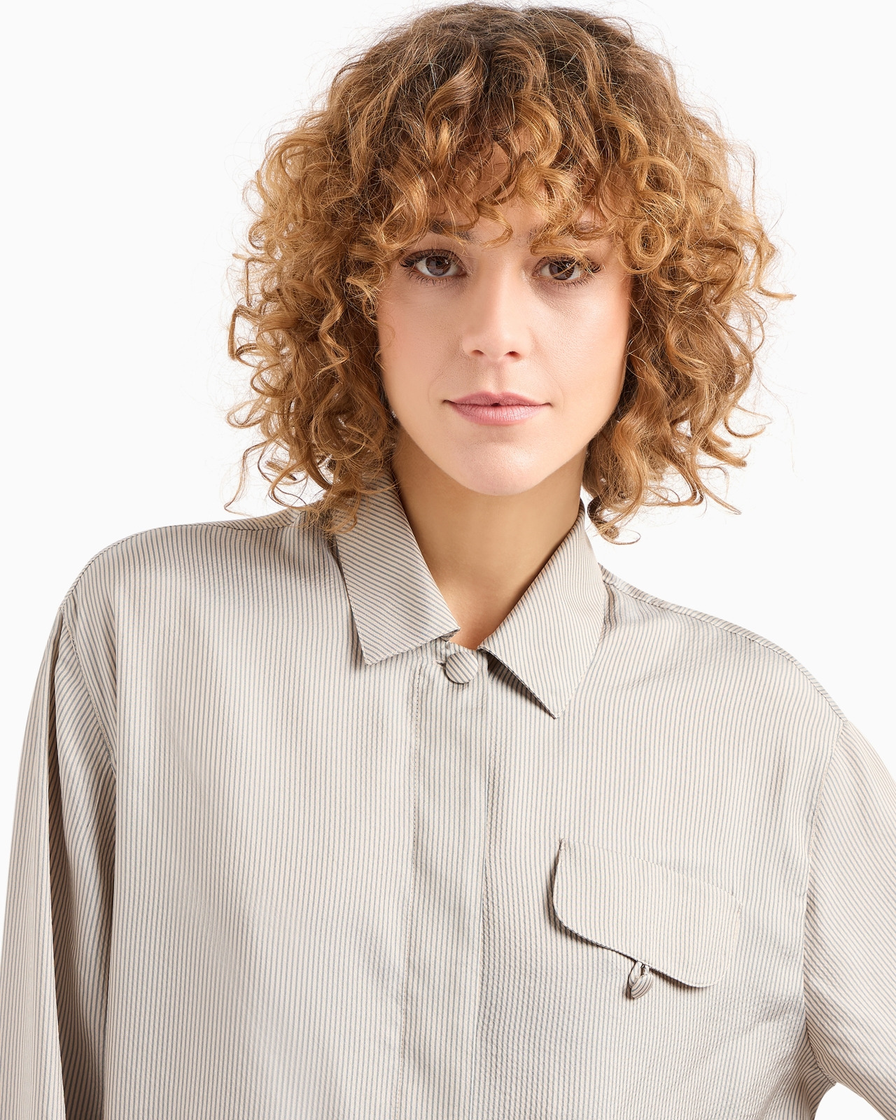 Icon multi-stripe seersucker fabric shirt - 5