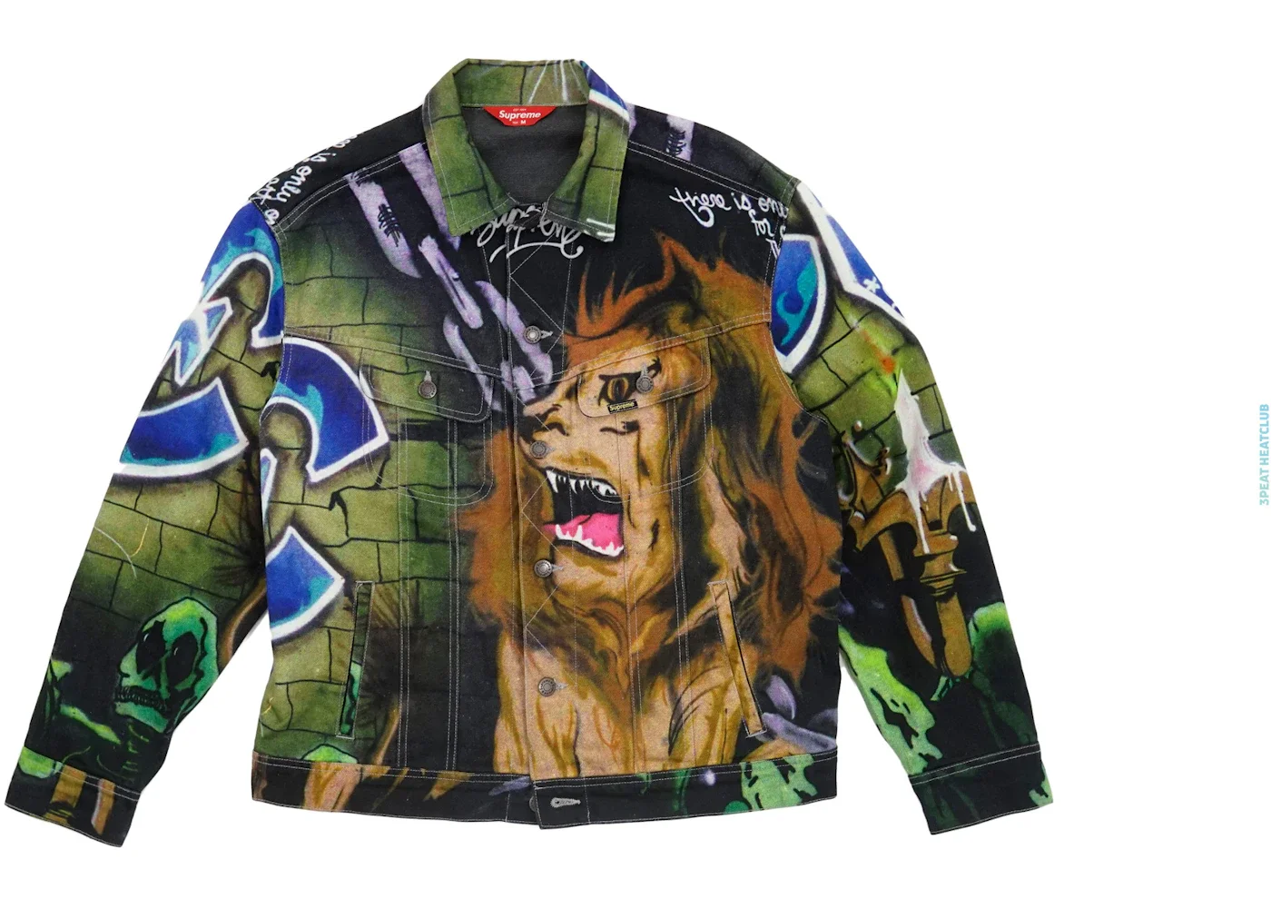 Supreme Lion's Den Denim Trucker Jacket Multi - 1