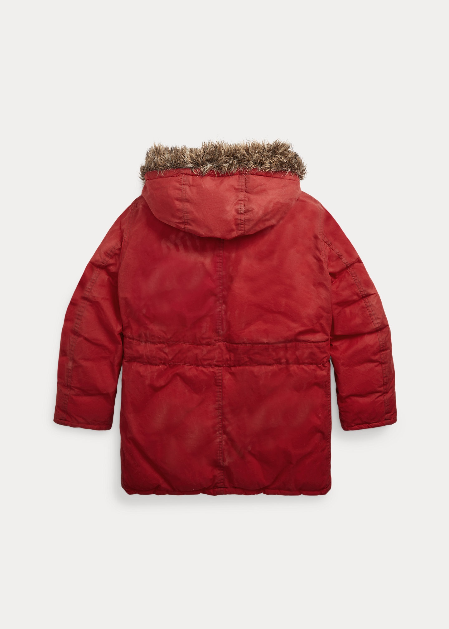 RRL by Ralph Lauren Faux-Fur-Trim Oilcloth Parka | REVERSIBLE RRL by Ralph Lauren Faux-Fur-Trim Oilcloth Parka | REVERSIBLE