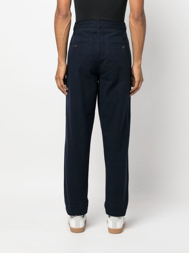 straight-leg cut trousers - 4