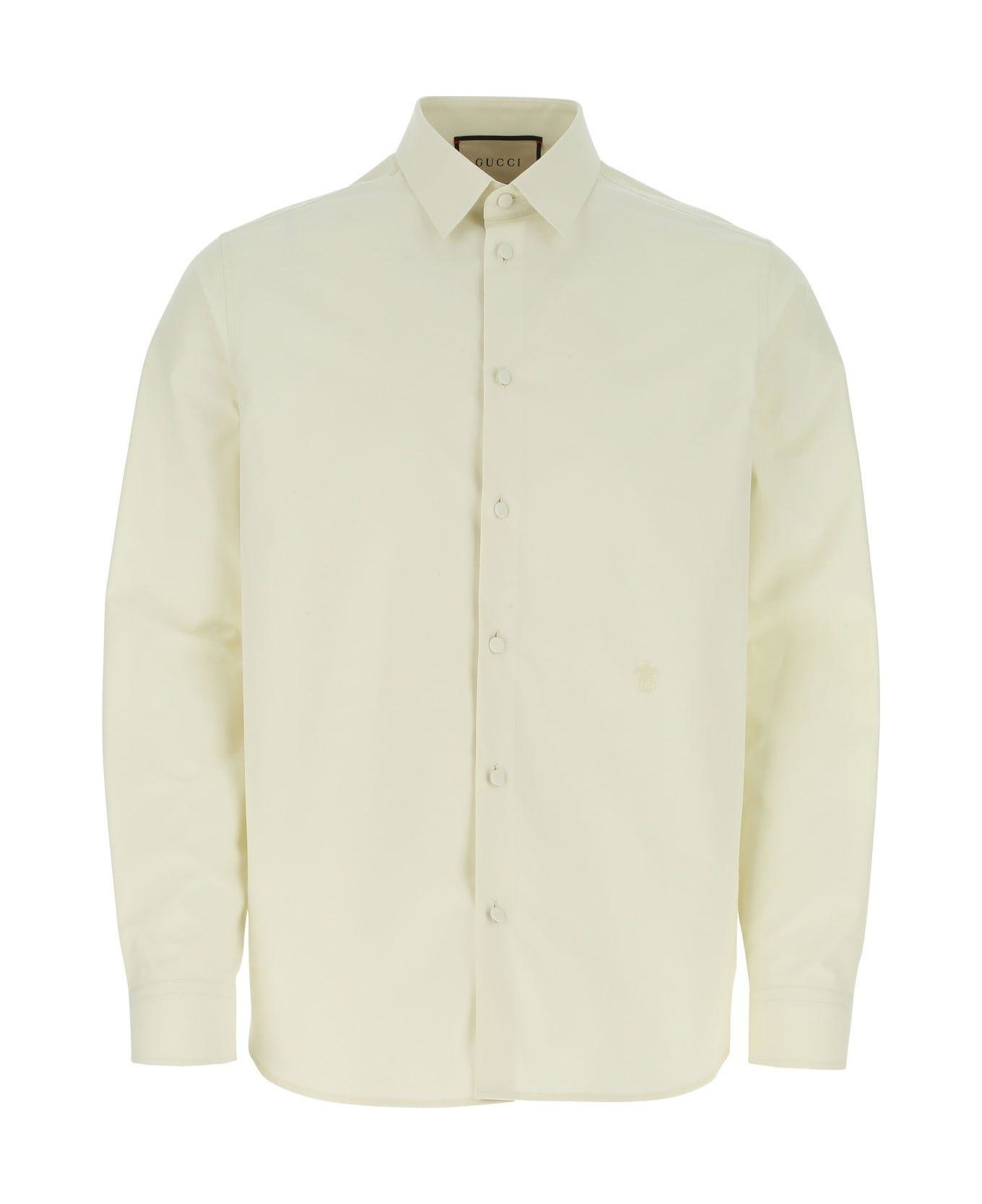 Ivory Poplin Shirt - 1