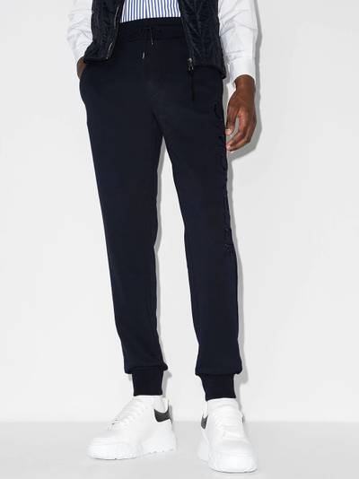 Moncler embroidered logo drawstring track pants outlook