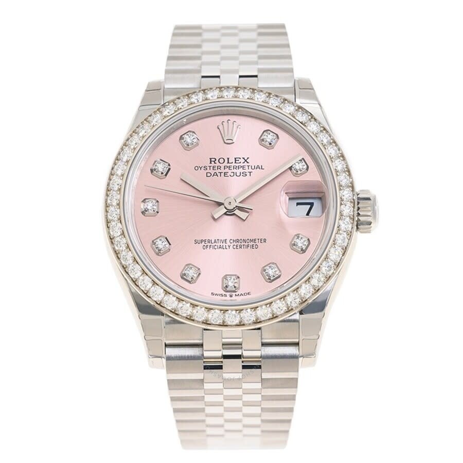 Rolex Datejust 31 Automatic Diamond Pink Dial Ladies Watch 278384PDJ - 3