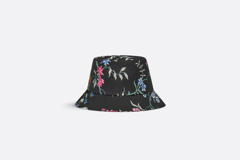 Teddy-D Dior Petites Fleurs Reversible Small Brim Bucket Hat 7