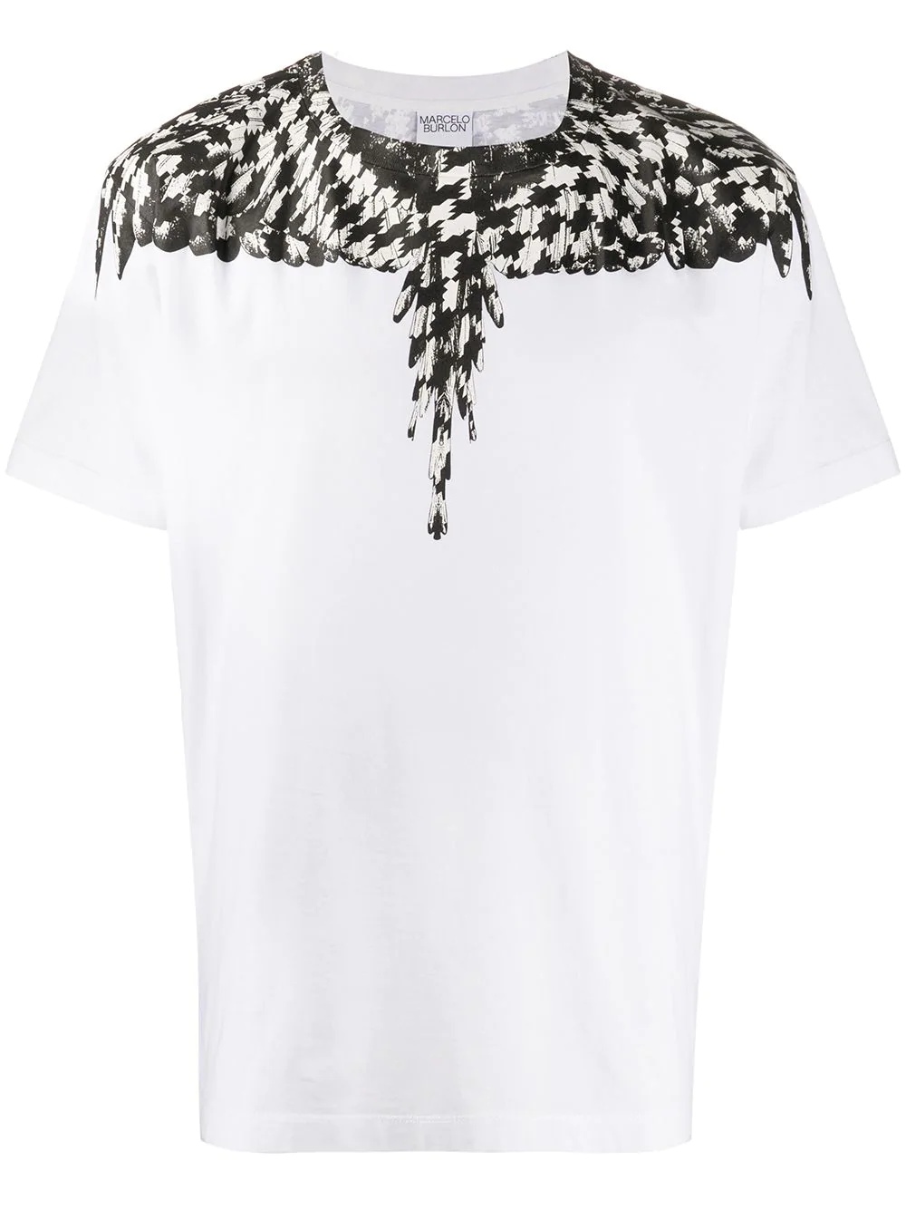 cross pattern wings T-shirt - 1