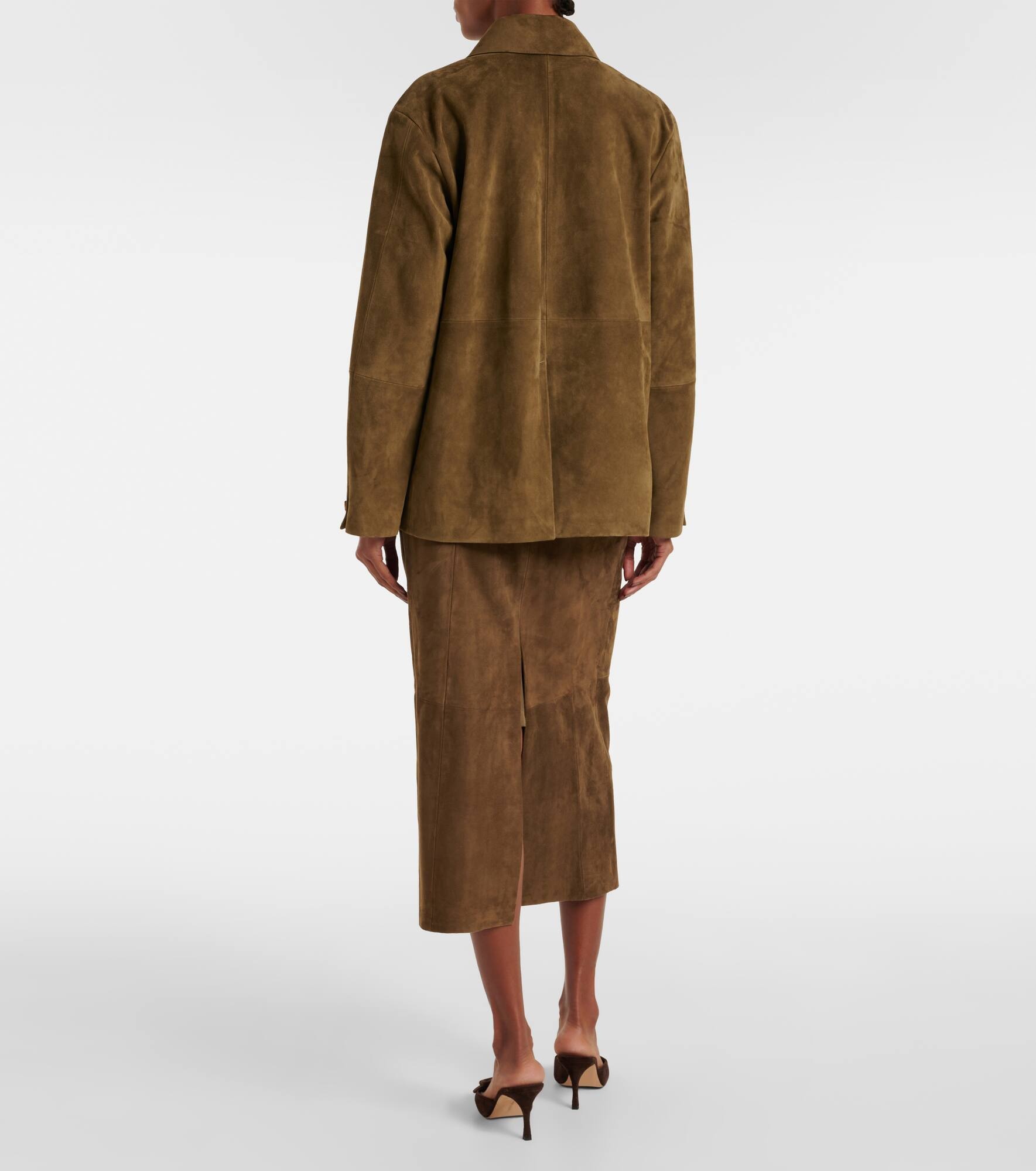 Oversized suede jacket - 3