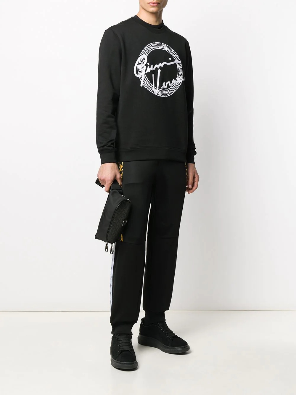 Barocco logo track pants - 2