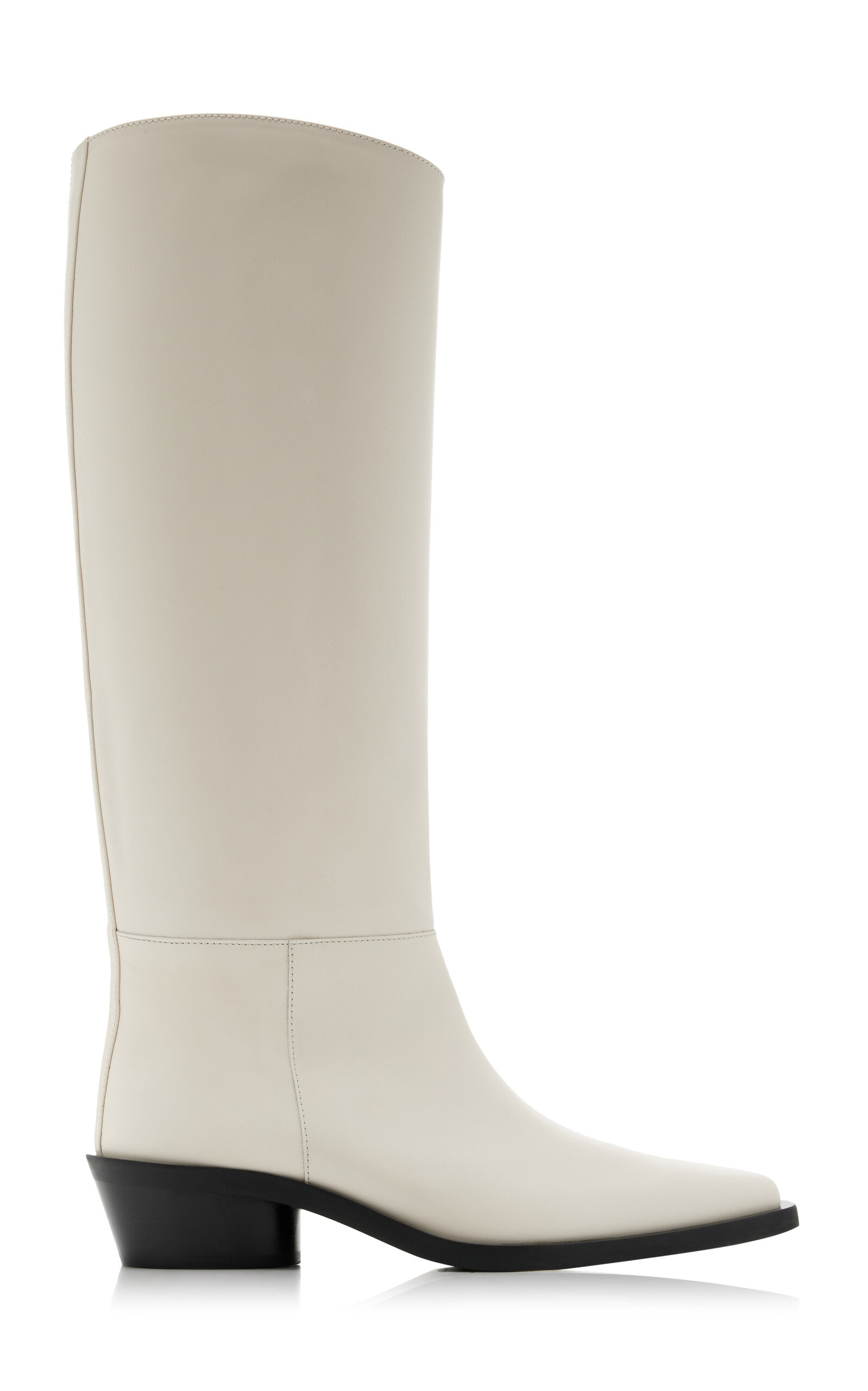 Bronco Leather Knee Boots black - 1