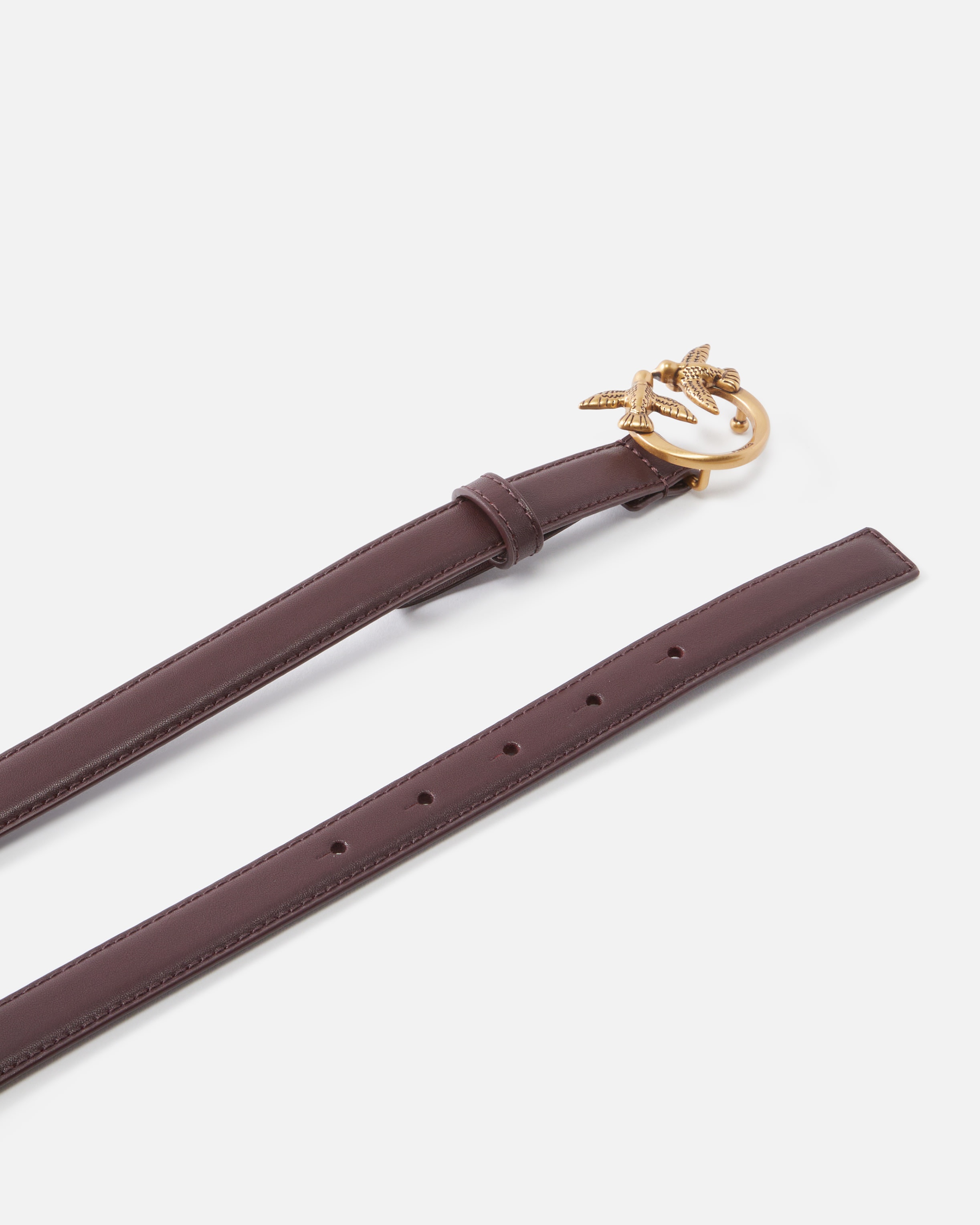 LOVE BIRDS THIN LEATHER BELT 2CM - 3