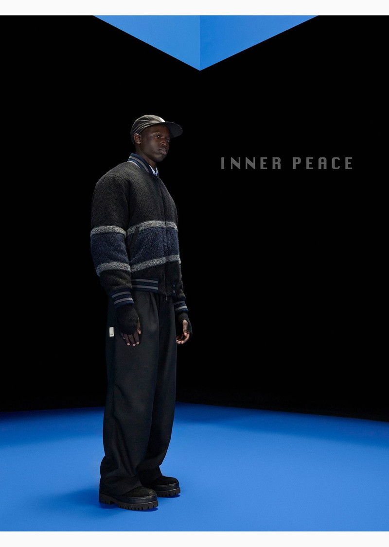 ASV Black Blue capsule collection mohair-wool blend blouson 6