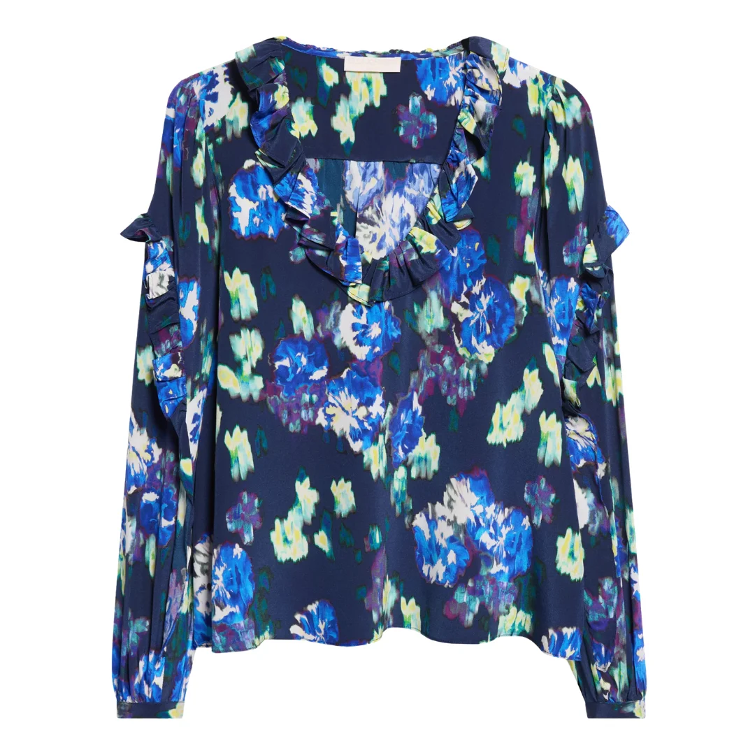 MARGUERITE LS SILK BLOUSE - 1
