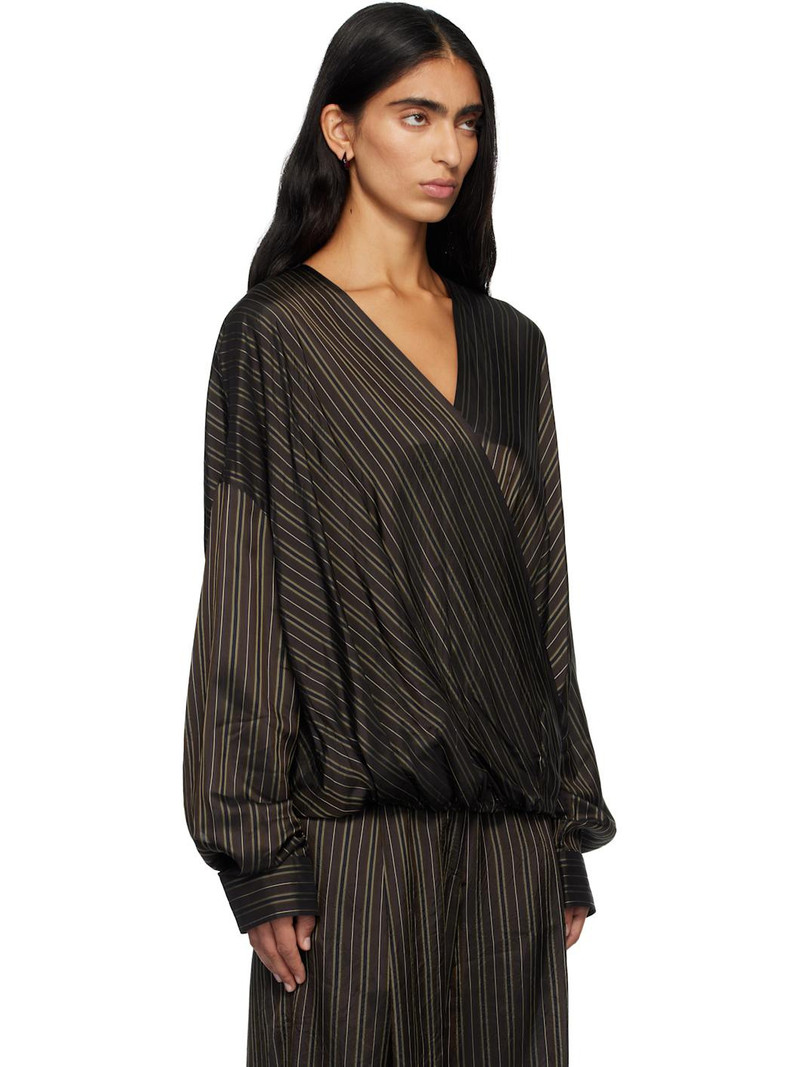 Brown Wrap Shirt 2