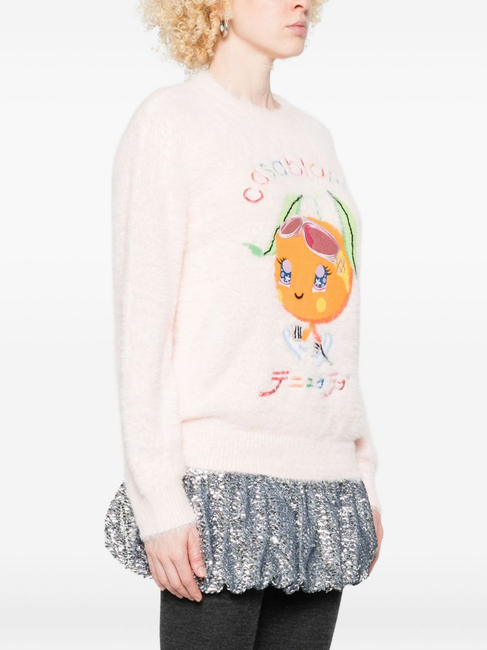 logo-embroidered sweatshirt - 3