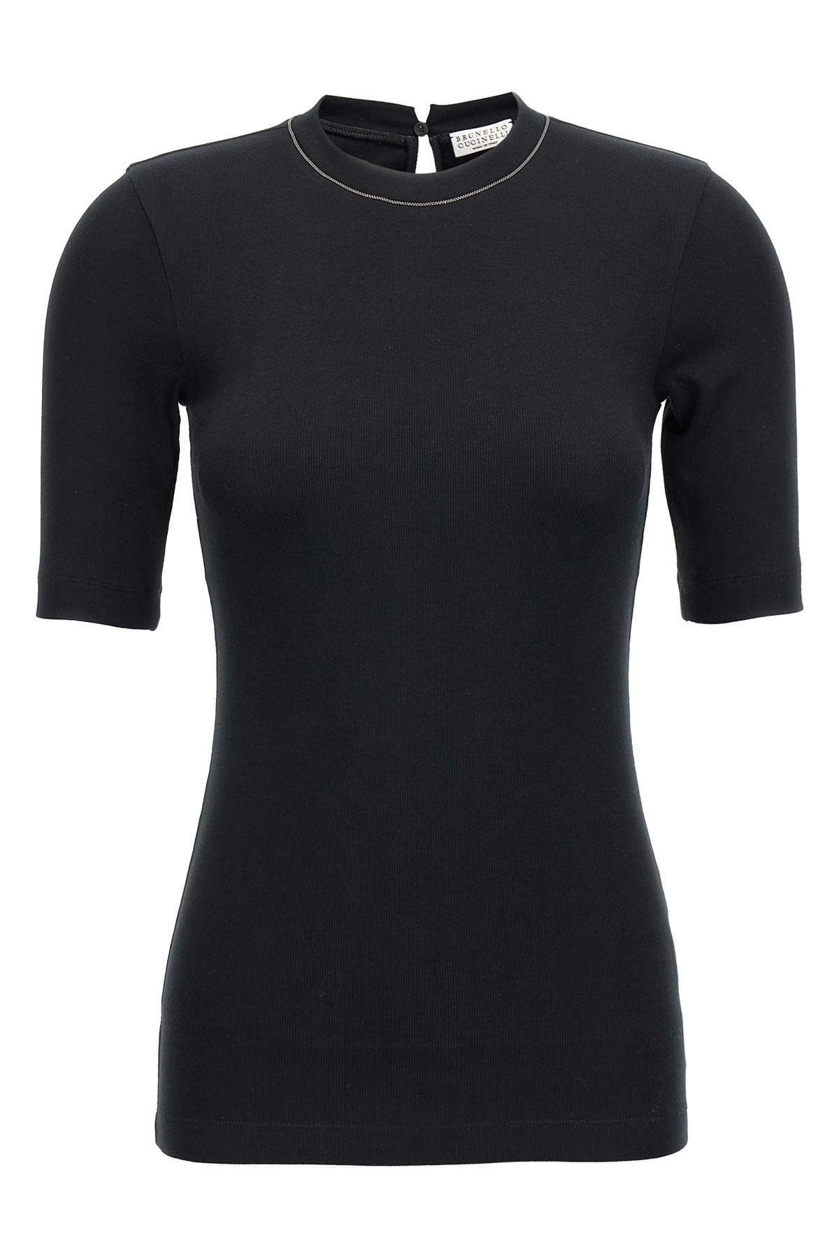 Monile ribbed T-shirt - 1