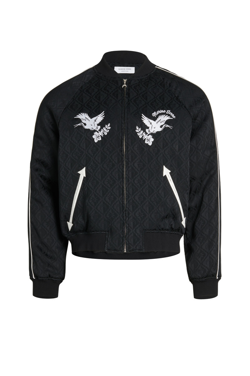 Jacquard Viscose Bomber Jacket - 1