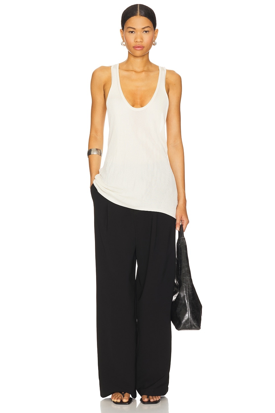 Rib Twist Tank Top - 5