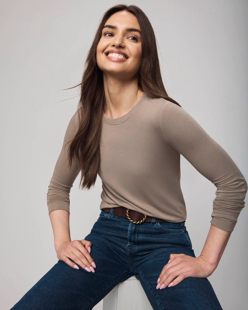Splendid Bamboo Blend Long Sleeve Tee outlook