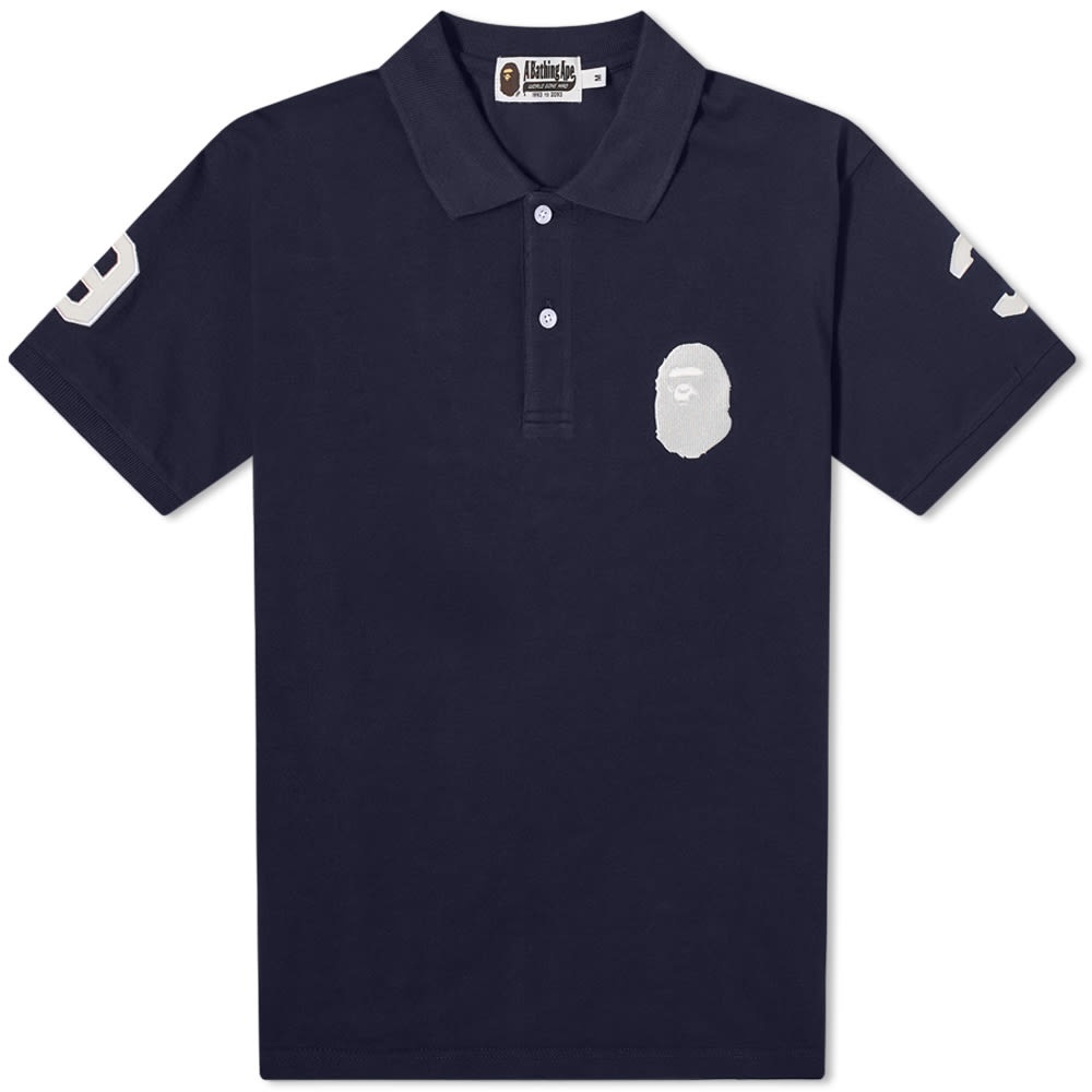 A Bathing Ape Large Ape Head Polo - 1